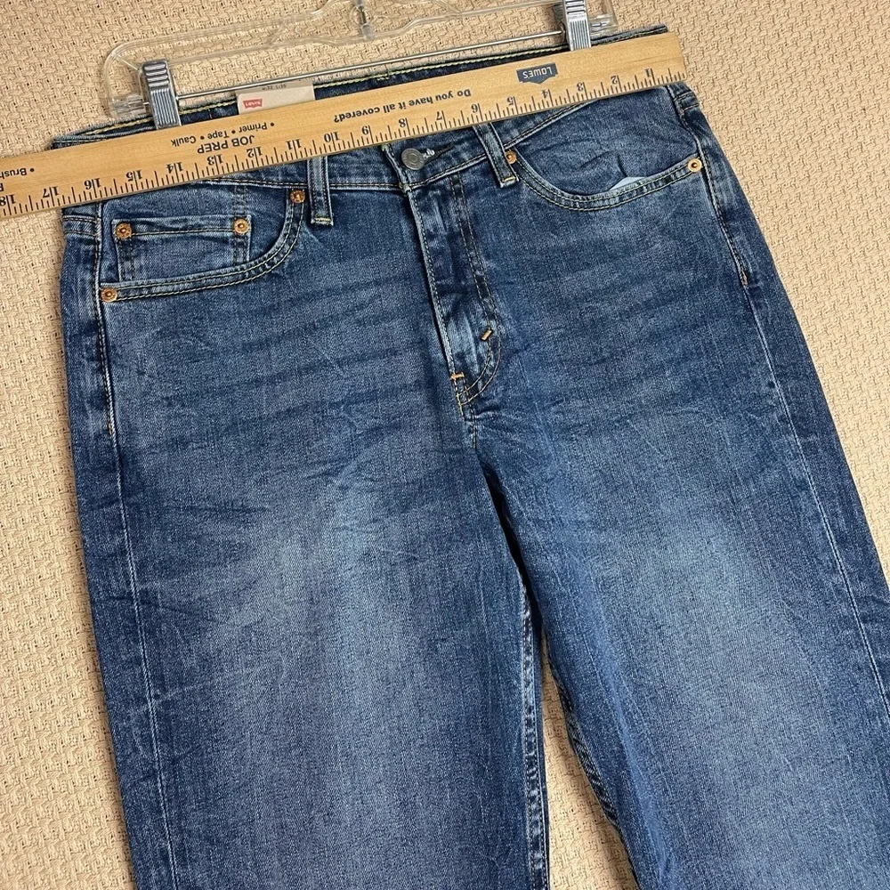 Levi's Blue Denim Jeans 514 Straight Fit Mens 32W 36L